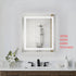 Elegant Lighting Riven 2 Strip Light LED Mirror W27 H30 3000 6000K Dim in White Finish Model: MRE82730
