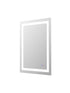 Elegant Lighting Riven 2 Strip Light LED Mirror W27 H36 3000 6000K Dim in White Finish Model: MRE82736