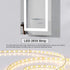 Elegant Lighting Riven 2 Strip Light LED Mirror W27 H40 3000 6000K Dim in White Finish Model: MRE82740