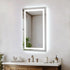 Elegant Lighting Riven 2 Strip Light LED Mirror W27 H40 3000 6000K Dim in White Finish Model: MRE82740