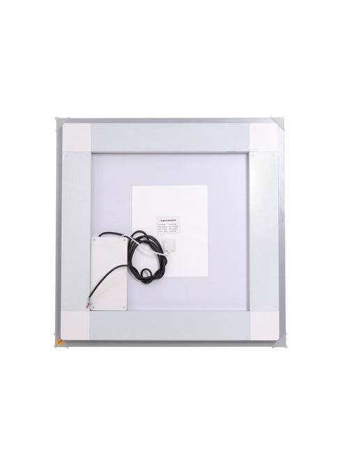 Elegant Lighting Riven 2 Strip Light LED Mirror W30 H30 3000 6000K Dim in White Finish Model: MRE83030