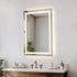 Elegant Lighting Riven 2 Strip Light LED Mirror W30 H40 3000 6000K Dim in White Finish Model: MRE83040