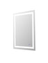 Elegant Lighting Riven 2 Strip Light LED Mirror W30 H40 3000 6000K Dim in White Finish Model: MRE83040
