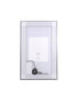 Elegant Lighting Riven 2 Strip Light LED Mirror W30 H48 3000 6000K Dim in White Finish Model: MRE83048