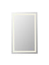 Elegant Lighting Riven 2 Strip Light LED Mirror W30 H48 3000 6000K Dim in White Finish Model: MRE83048