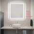 Elegant Lighting Riven 2 Strip Light LED Mirror W36 H40 3000 6000K Dim in White Finish Model: MRE83640