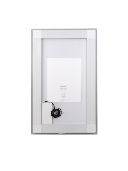 Elegant Lighting Riven 2 Strip Light LED Mirror W36 H48 3000 6000K Dim in White Finish Model: MRE83648