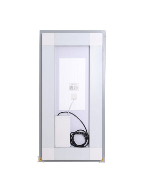 Elegant Lighting Riven 2 Strip Light LED Mirror W36 H72 3000 6000K Dim in White Finish Model: MRE83672