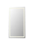 Elegant Lighting Riven 2 Strip Light LED Mirror W36 H72 3000 6000K Dim in White Finish Model: MRE83672