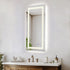 Elegant Lighting Riven 2 Strip Light LED Mirror W42 H60 3000 6000K Dim in White Finish Model: MRE84260