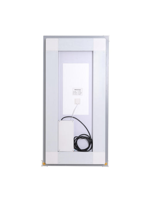 Elegant Lighting Riven 2 Strip Light LED Mirror W42 H60 3000 6000K Dim in White Finish Model: MRE84260