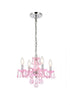 Elegant Lighting Rococo 4 light in Chrome Pendant Clear Royal Cut Crystal Model: V7804D15C/RC
