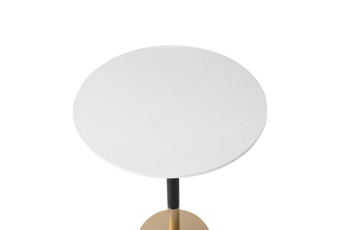 Elegant Lighting Ronan Pub Table D31.5 Inch x H39.5 Inch White in White and Gold Finish Model: AF110232WH