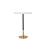 Elegant Lighting Ronan Pub Table Rectangle 24 Inch x 28 Inch x H39.5 Inch White in White and Gold Finish Model: AF11R2428WH