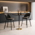 Elegant Lighting Ronan Pub Table Rectangle 27.6 Inch x 31.5 Inch x H39.5 Inch Black in Black and Gold Finish Model: AF11R2832BK