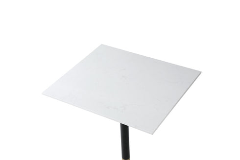 Elegant Lighting Ronan Pub Table Rectangle 27.6 Inch x 31.5 Inch x H39.5 Inch White in White and Gold Finish Model: AF11R2832WH