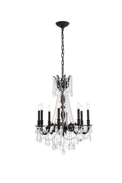 Elegant Lighting Rosalia 8 Light Chandelier Model: 9208D24FG/RC