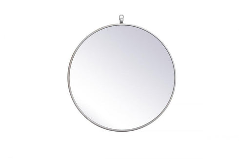 Elegant Lighting Rowan Metal Frame Round Mirror With Decorative Hook Model: MR4721BK