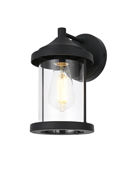 Elegant Lighting Roy 1 Light Wall Sconce W5.9 Inch E6.8 Inch H10.0 Inch in Black Model: OD402W10BK
