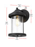 Elegant Lighting Roy 1 Light Wall Sconce W7.3 Inch E8.2 Inch H12.4 Inch in Black Model: OD402W12BK