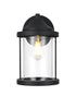 Elegant Lighting Roy 1 Light Wall Sconce W7.3 Inch E8.2 Inch H12.4 Inch in Black Model: OD402W12BK