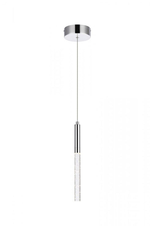 Elegant Lighting Ruelle 1 light in Chrome Pendant Model: 5203D5C