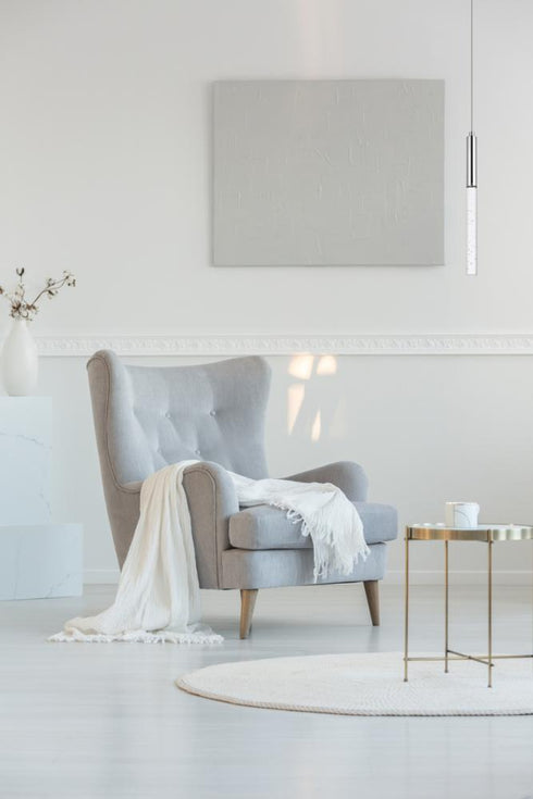 Elegant Lighting Ruelle 1 light in Chrome Pendant Model: 5203D5C