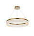 Elegant Lighting Rune 24 Inch Adjustable LED Chandelier in Chrome Model: 2060D24C