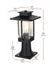 Elegant Lighting Salem 7 inch Outdoor Pendant in Black Model: OD304P15BK
