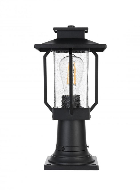 Elegant Lighting Salem 7 inch Outdoor Pendant in Black Model: OD304P15BK