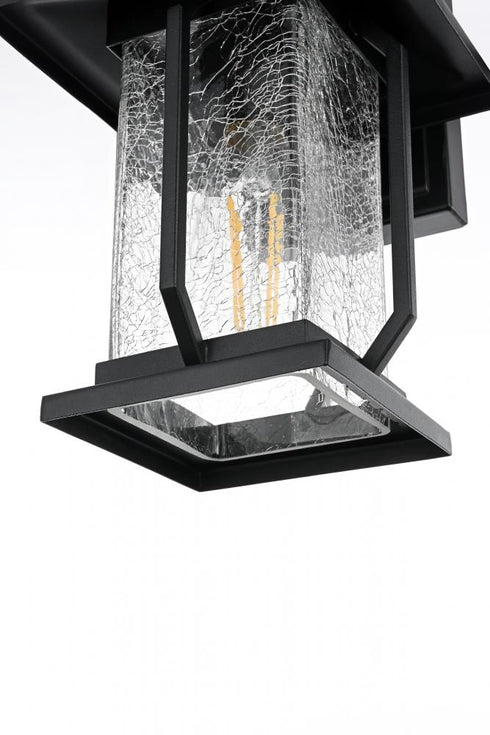 Elegant Lighting Salem 7 inch Outdoor Pendant in Black Model: OD304W12BK