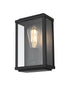 Elegant Lighting Santos 1 Light Wall Sconce W6.3 Inch E4.3 Inch H9.8 Inch in Black Model: OD412W10BK