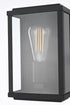 Elegant Lighting Santos 1 Light Wall Sconce W6.3 Inch E4.3 Inch H9.8 Inch in Black Model: OD412W10BK