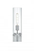 Elegant Lighting Savant 4.5 inch Wall Sconce Clear Shade in Chrome in Chrome and Clear Finish Model: LD2362C