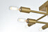 Elegant Lighting Script 19 inch Flush Mount in Satin Gold Model: LD2351SG