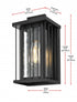 Elegant Lighting Sedgley 7 inch Outdoor Pendant in Black Model: OD357W12BK