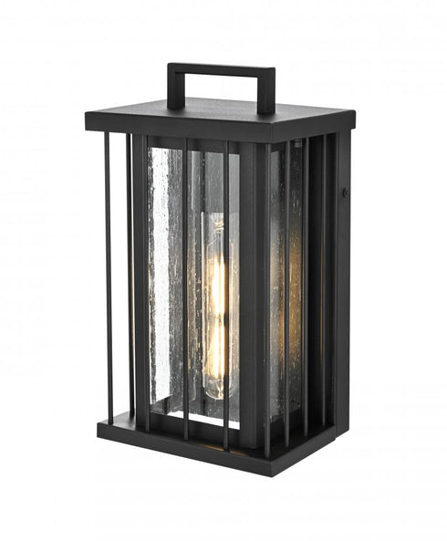 Elegant Lighting Sedgley 7 inch Outdoor Pendant in Black Model: OD357W12BK