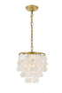 Elegant Lighting Selene 1 light Black Pendant in Black and White Finish Model: LD5050D10BK