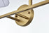 Elegant Lighting Senna 35.5 inch Wall Sconce in Satin Gold in Satin Gold and White Finish Model: LD7322W36SG
