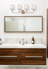 Elegant Lighting Senna 35.5 inch Wall Sconce in Satin Gold in Satin Gold and White Finish Model: LD7322W36SG