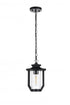Elegant Lighting Sepviva 7 inch Outdoor Pendant in Black Model: OD323H13BK