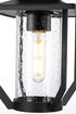 Elegant Lighting Sepviva 7 inch Outdoor Pendant in Black Model: OD323H13BK