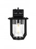Elegant Lighting Sepviva 7 inch Outdoor Pendant in Black Model: OD323W13BK