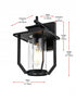 Elegant Lighting Sepviva 7 inch Outdoor Pendant in Black Model: OD323W13BK