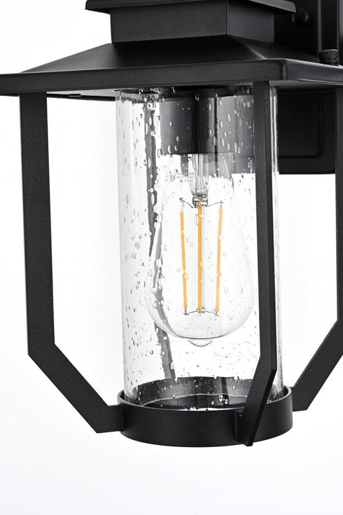 Elegant Lighting Sepviva 7 inch Outdoor Pendant in Black Model: OD323W13BK