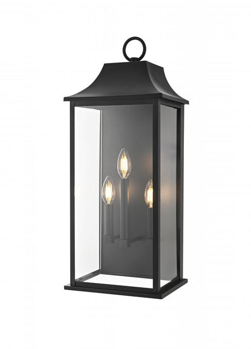 Elegant Lighting Shepard 10 inch Outdoor Wall Sconce in Black Model: OD503W25BK