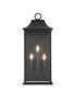 Elegant Lighting Shepard 10 inch Outdoor Wall Sconce in Black Model: OD503W25BK