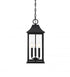 Elegant Lighting Shepard 8 x 20.5 inch Outdoor Pendant in Black Model: OD503H21BK