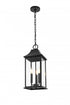 Elegant Lighting Shepard 8 x 20.5 inch Outdoor Pendant in Black Model: OD503H21BK