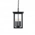 Elegant Lighting Sheridan 7 inch Outdoor Pendant in Black Model: OD324H16BK